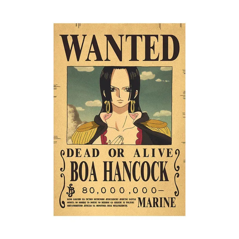 Boa Hancock One Piece WANTED Custom Wall Poster - Item - EASITEM