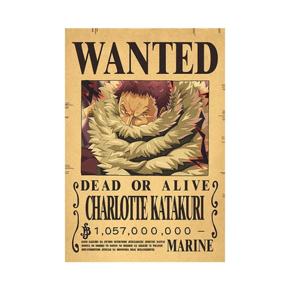 Charlotte Katakuri One Piece WANTED Custom Wall Poster - Item - EASITEM
