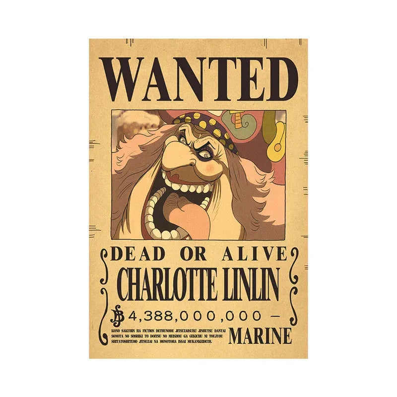 Charlotte Linlin One Piece WANTED Custom Wall Poster - Item - EASITEM