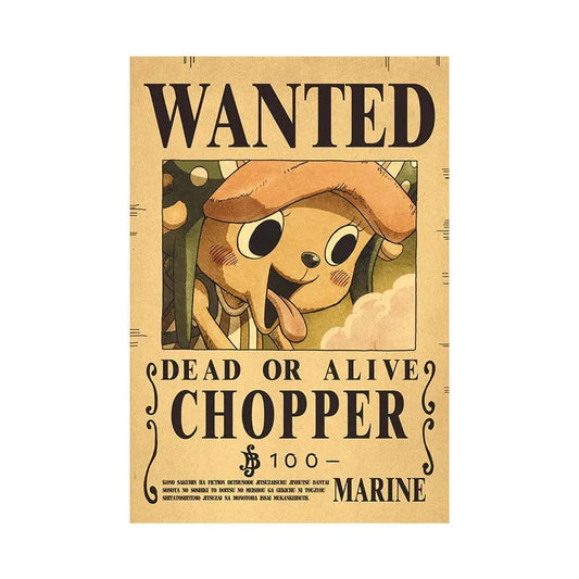 Chopper One Piece WANTED Custom Wall Posters - Item - EASITEM