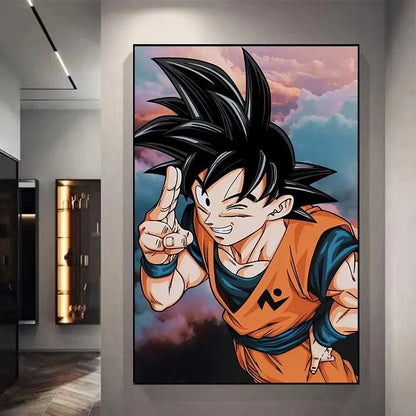 Classic Goku Decorative Canvas Wall Poster - Item - EASITEM