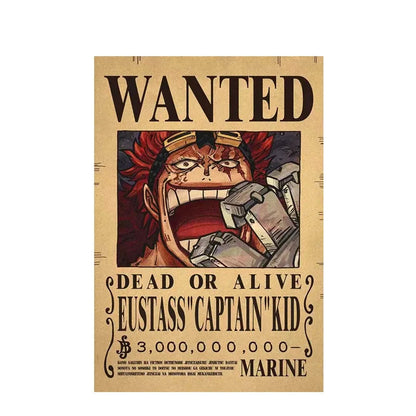 Eustass Kid One Piece WANTED Custom Wall Poster - Item - EASITEM