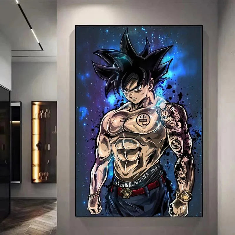 Goku Jeans Decorative Canvas Wall Poster - Item - EASITEM