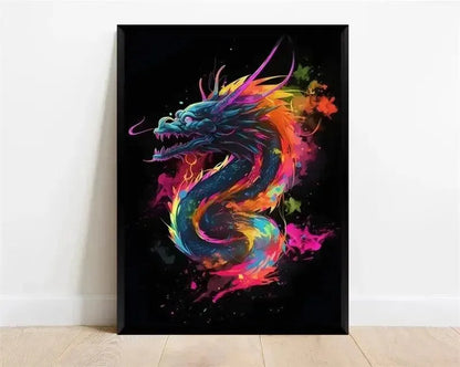 Japanese Dragon Decorative Wall Poster - Item - EASITEM