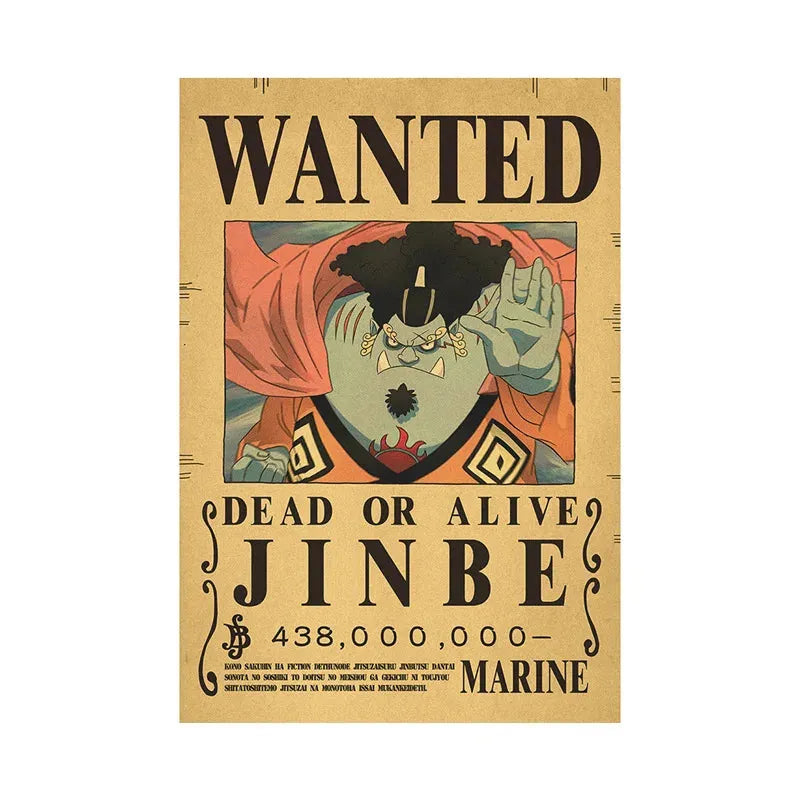 Jinbei One Piece WANTED Custom Wall Poster - Item - EASITEM