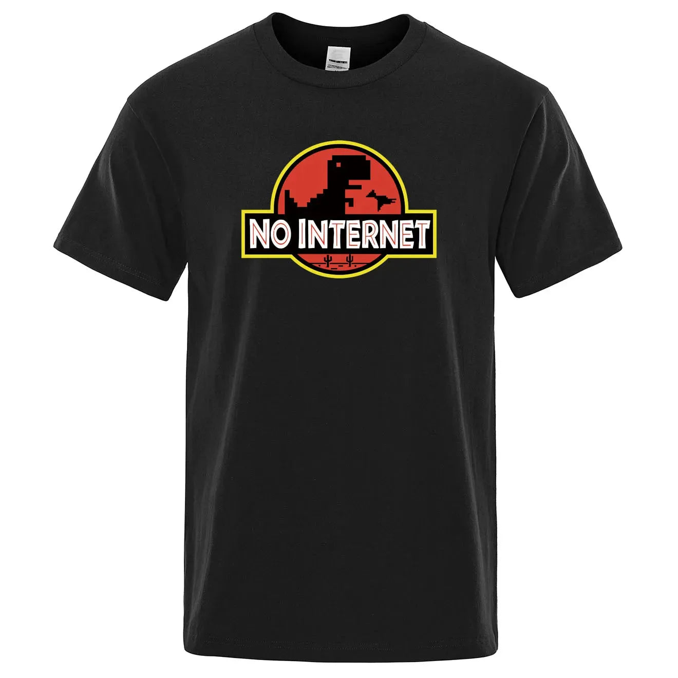 Jurassic Park Themed Parody with Google Mini Game Printed T-shirt - Item - EASITEM