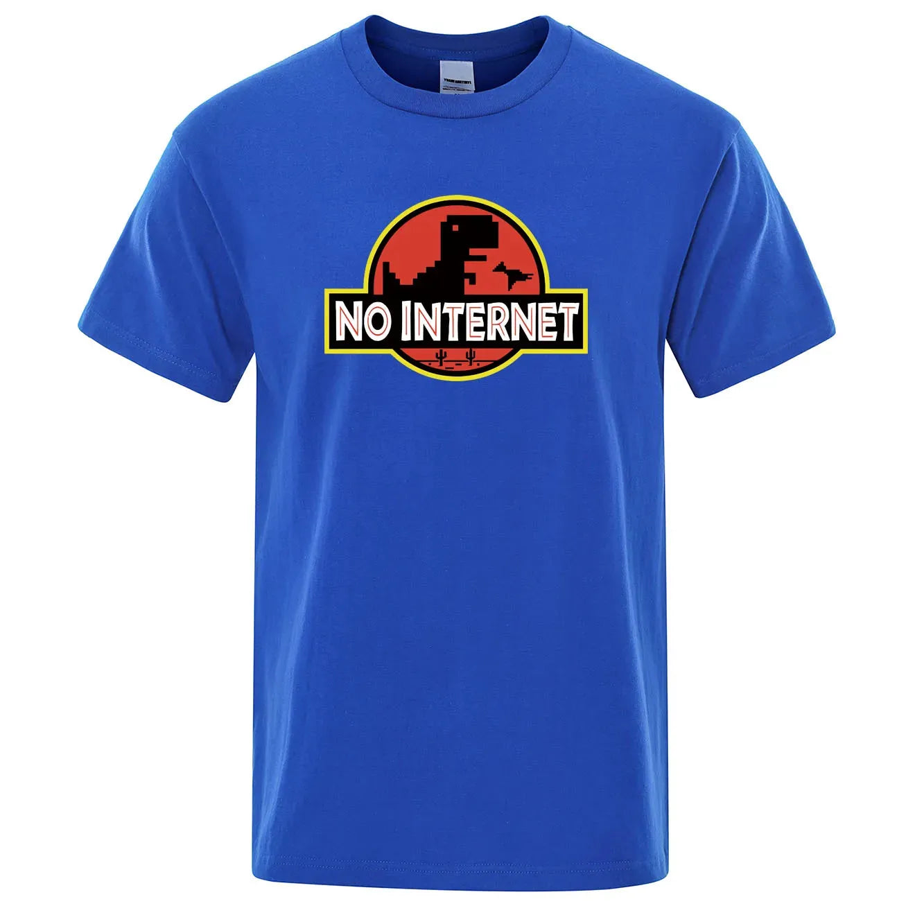 Jurassic Park Themed Parody with Google Mini Game Printed T-shirt - Item - EASITEM