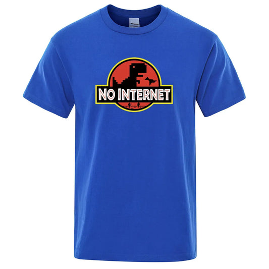 Jurassic Park Themed Parody with Google Mini Game Printed T-shirt - Item - EASITEM