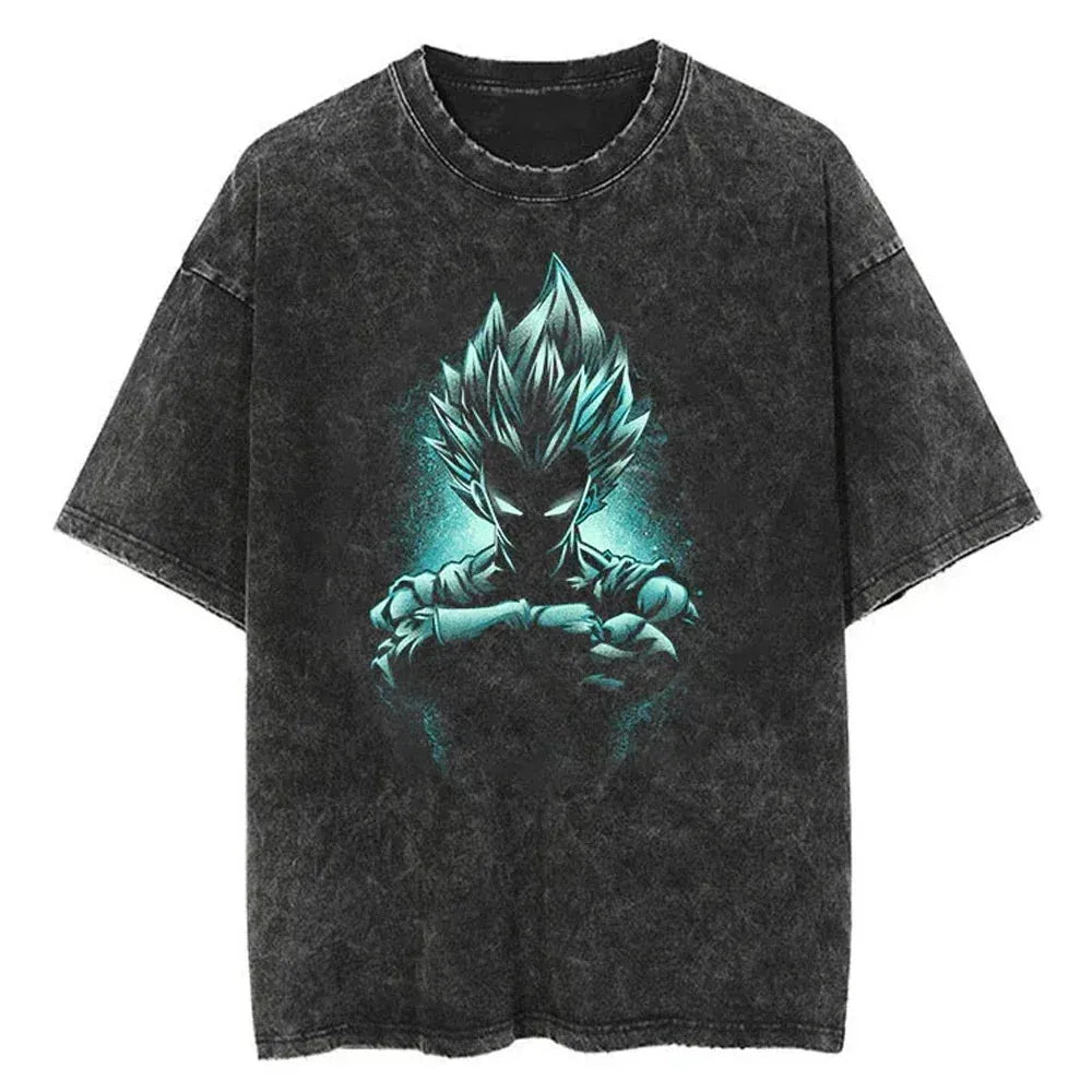 Majin Vegeta Custom Black T-shirt - Item - EASITEM