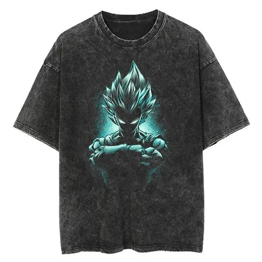 Majin Vegeta Custom Black T-shirt - Item - EASITEM