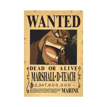 Marshall D Teach One Piece WANTED Custom Wall Poster - Item - EASITEM