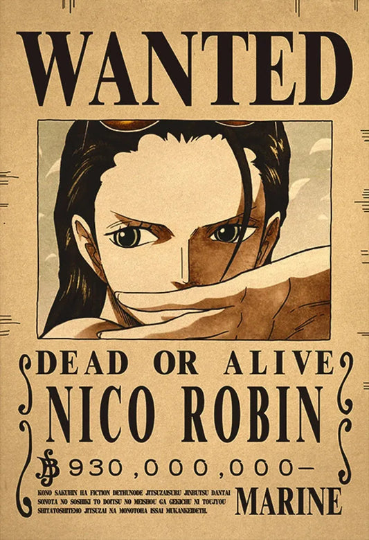 Nico Robin One Piece WANTED Custom Wall Poster - Item - EASITEM