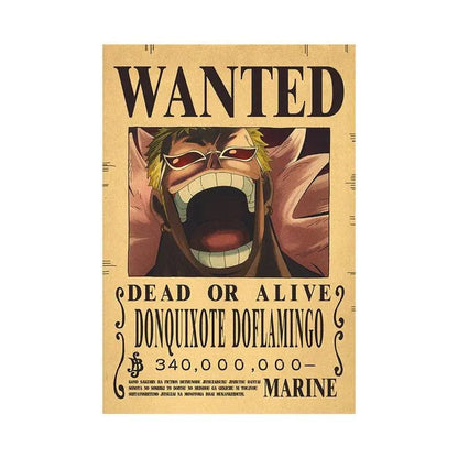 One Piece WANTED Bounty Custom Wall Poster - Item - EASITEM