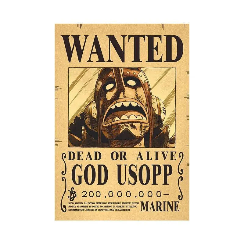 One Piece WANTED Bounty Custom Wall Poster - Item - EASITEM