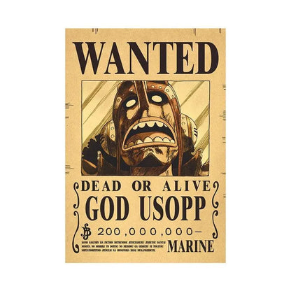 One Piece WANTED Bounty Custom Wall Poster - Item - EASITEM