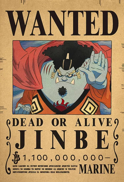 One Piece WANTED Bounty Custom Wall Poster - Item - EASITEM