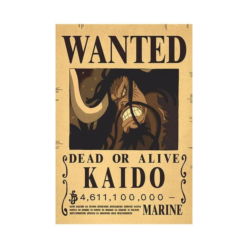 One Piece WANTED Bounty Custom Wall Poster - Item - EASITEM