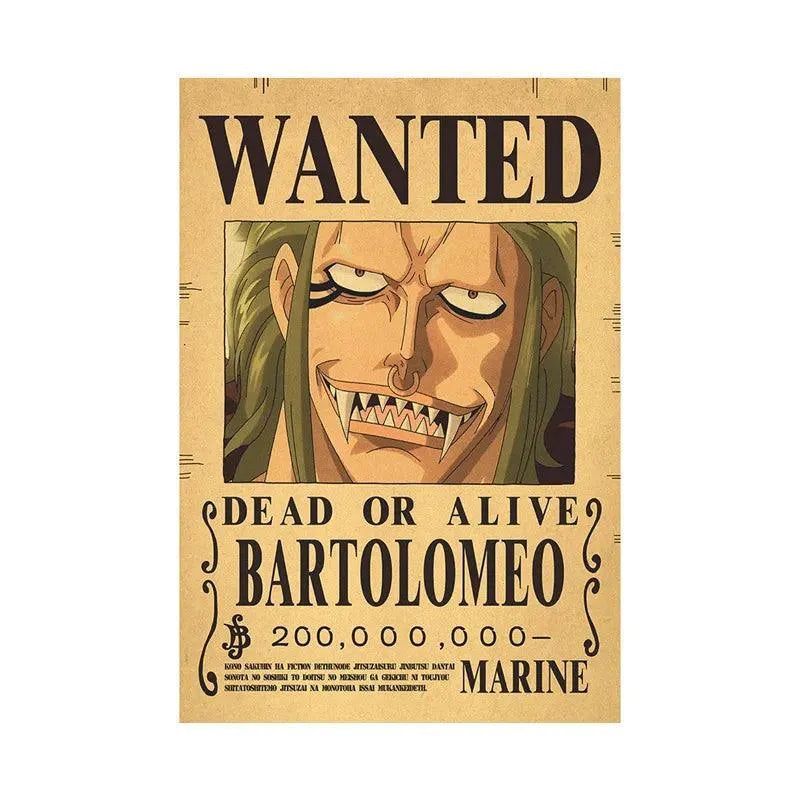 One Piece WANTED Bounty Custom Wall Poster - Item - EASITEM