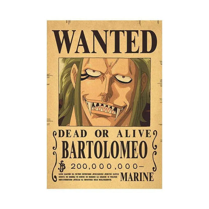 One Piece WANTED Bounty Custom Wall Poster - Item - EASITEM