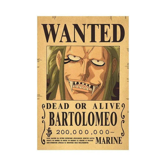 One Piece WANTED Bounty Custom Wall Poster - Item - EASITEM