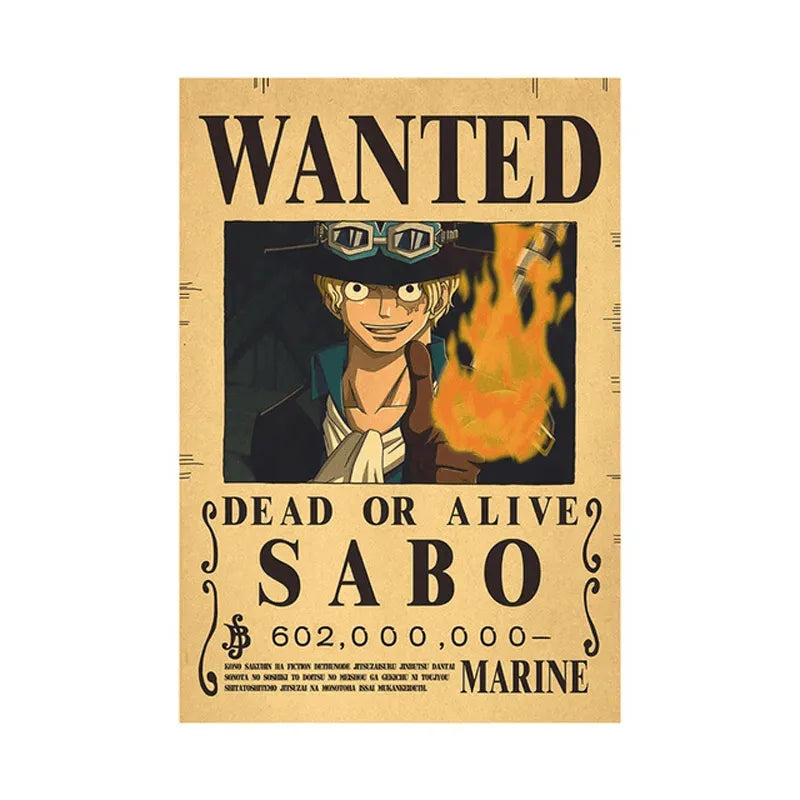 One Piece WANTED Bounty Custom Wall Poster - Item - EASITEM