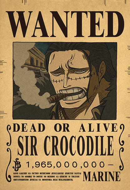 One Piece WANTED Bounty Custom Wall Poster - Item - EASITEM