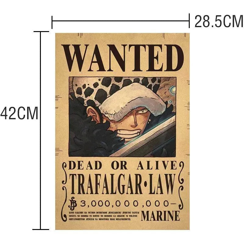 One Piece WANTED Bounty Custom Wall Poster - Item - EASITEM