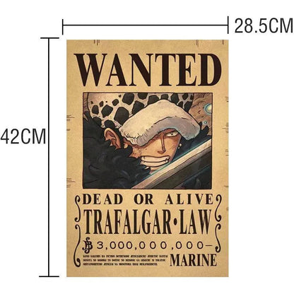 One Piece WANTED Bounty Custom Wall Poster - Item - EASITEM
