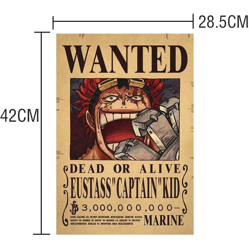 One Piece WANTED Bounty Custom Wall Poster - Item - EASITEM