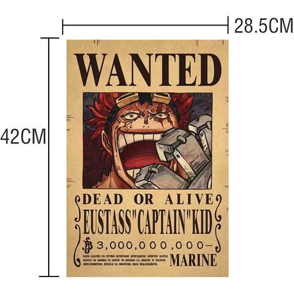 One Piece WANTED Bounty Custom Wall Poster - Item - EASITEM