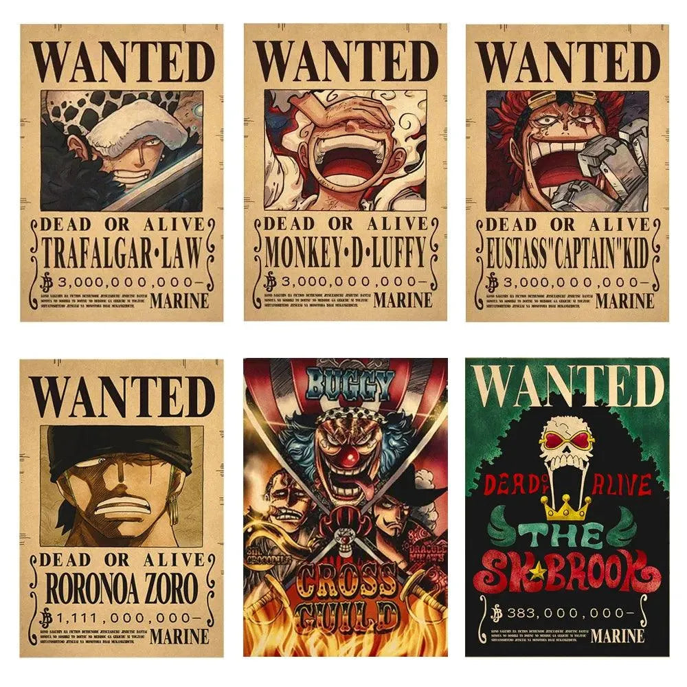 One Piece WANTED Bounty Custom Wall Poster - Item - EASITEM