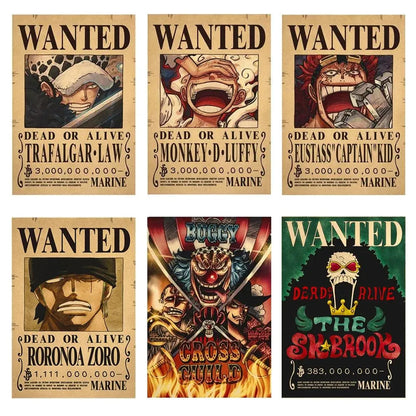One Piece WANTED Bounty Custom Wall Poster - Item - EASITEM