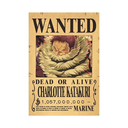 One Piece WANTED Bounty Custom Wall Poster - Item - EASITEM