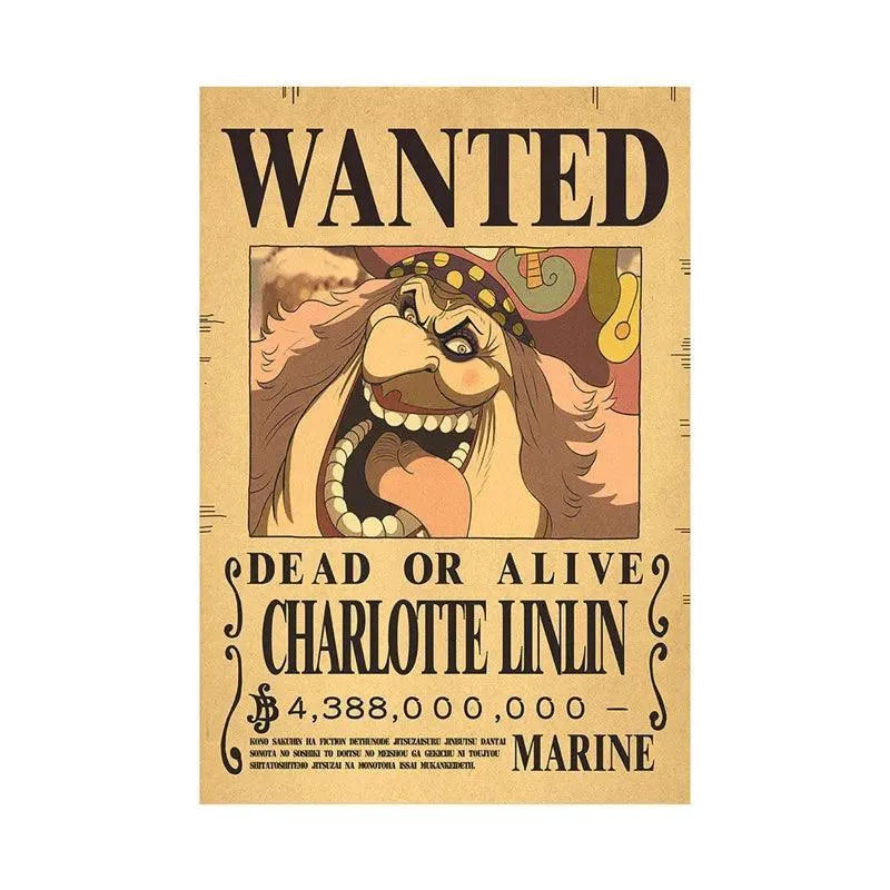 One Piece WANTED Bounty Custom Wall Poster - Item - EASITEM
