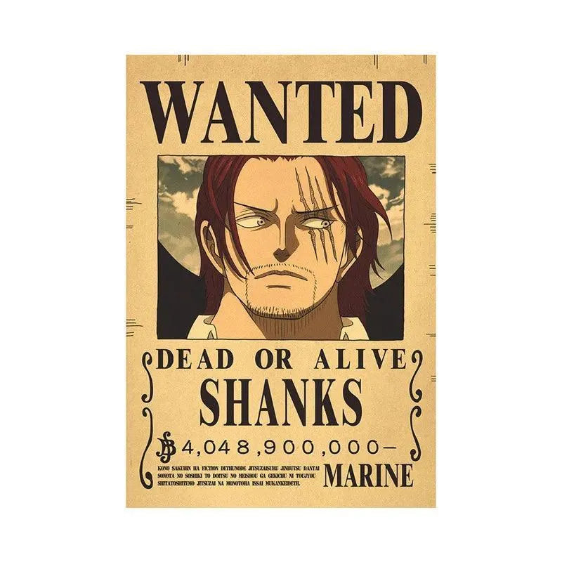 One Piece WANTED Bounty Custom Wall Poster - Item - EASITEM