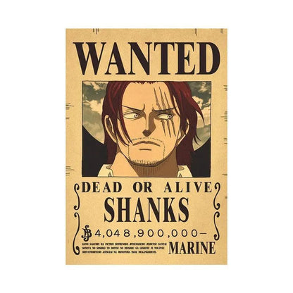 One Piece WANTED Bounty Custom Wall Poster - Item - EASITEM