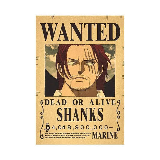 One Piece WANTED Bounty Custom Wall Poster - Item - EASITEM