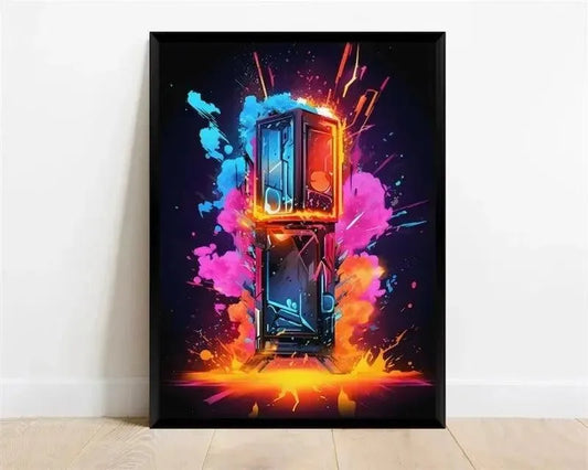 Pc Computer Parts Pattern Decorative Wall Poster - Item - EASITEM