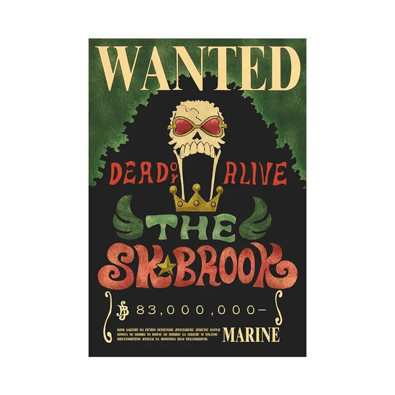 Soul King One Piece WANTED Custom Wall Poster - Item - EASITEM