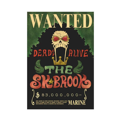 Soul King One Piece WANTED Custom Wall Poster - Item - EASITEM