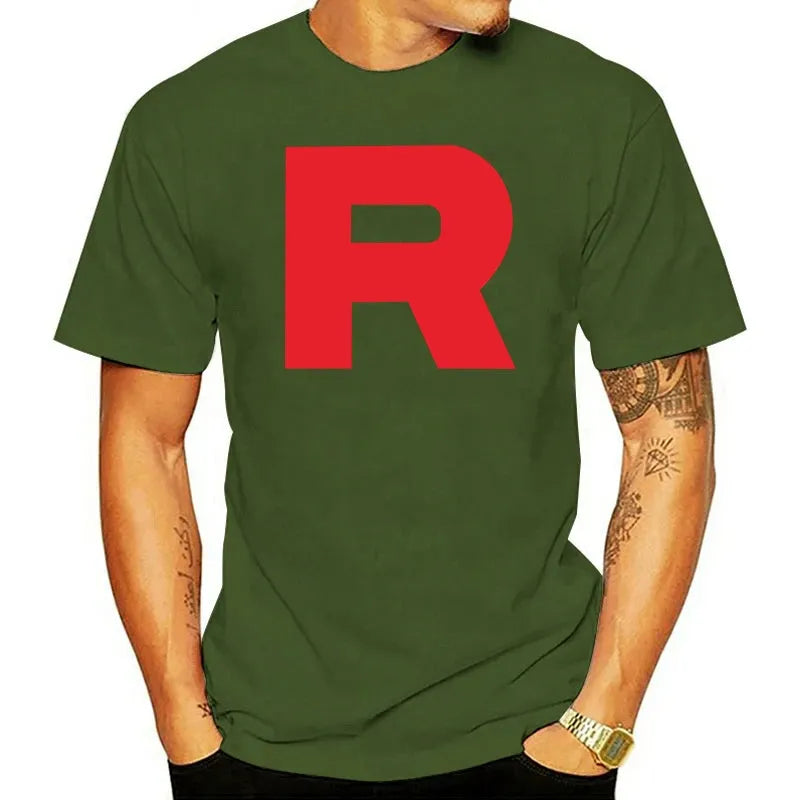 Team Rocket R Custom Printed T-shirt - Item - EASITEM