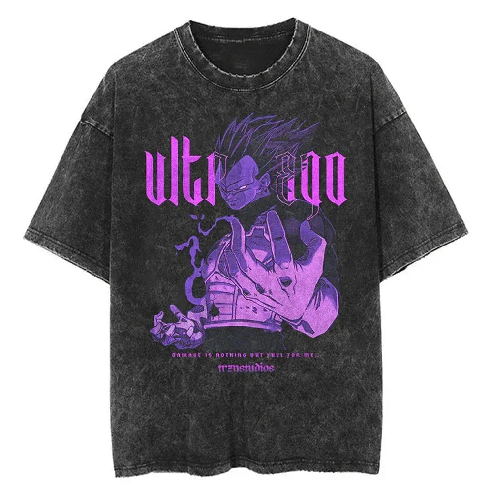 Vegeta Ultra Ego Custom Black T-shirt - Item - EASITEM