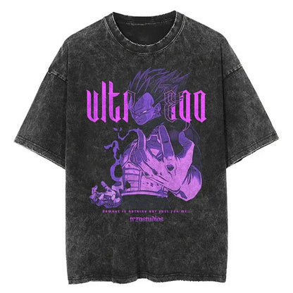 Vegeta Ultra Ego Custom Black T-shirt - Item - EASITEM