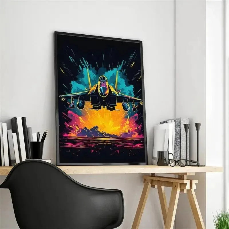 Viking Biker Pattern Decorative Wall Poster - Item - EASITEM
